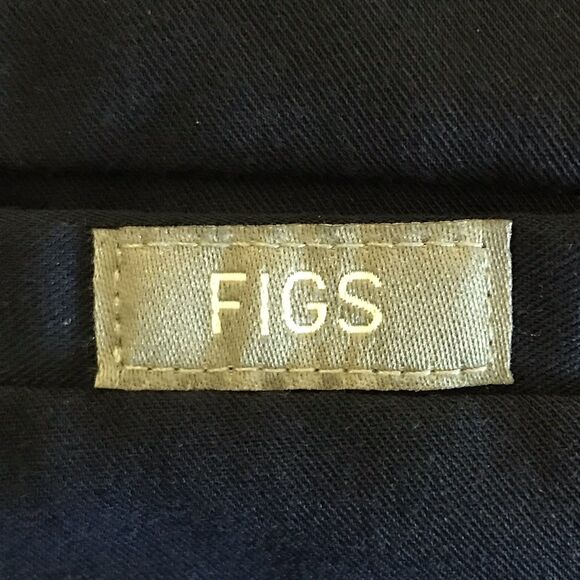 Figs Casma Three-Pocket Scrub Top Womens XXS Navy Blue Poly/Rayon/Spandex V-Neck - Picture 5 of 10